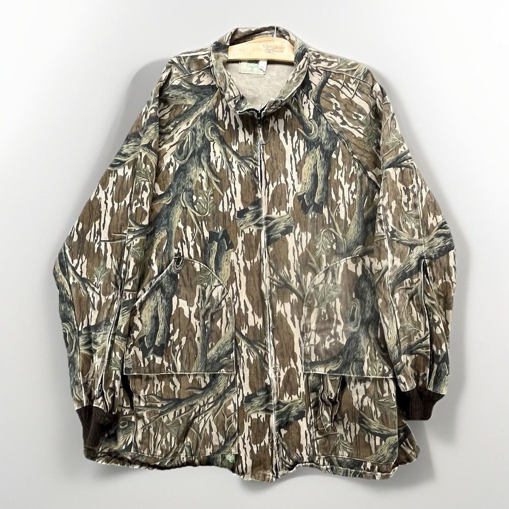 Mossy Oak Break Up Camo Jacket‎ Full Zip Hunting Outdoors Turkey Hunting